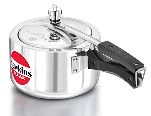 3 Litre Wide Hawkins Classic Aluminium Pressure Cooker -Stovetop Pressure Cooker - Image 5