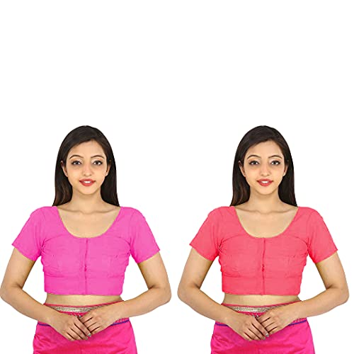 Image of Namita Women's Rubia Cotton Solid Half Sleeve Blouse