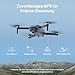 Ameta Drohne mit Kamera 4K und GPS, S50 Lite FPV Drohne für Kinder und Erwachsene mit Auto Return/ 50 Minuten Flugzeit/Follow Me/Intelligent Mode/Gestensteuerung/ 500M Reichweite, Unter 249g