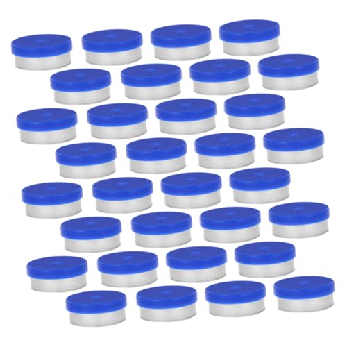 Unomor 200pcs -up Cap Sample Jar Lid Bottle Cap Stoppers Seals for Glass Vials Aluminum Plastic for Bottles