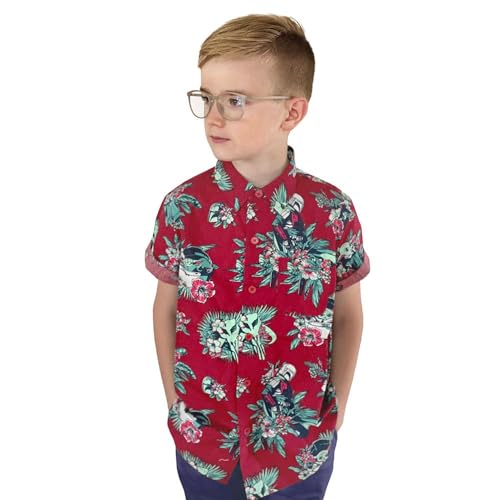 Star Wars Boys Button Down Shirt, Red