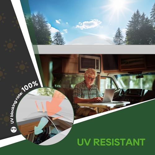Image of RVGUARD RV Skylight Replacement, 11 inch x 24 inch Outer Dimension Skylight Fits All Standard 8 inch x 20 inch Openings, RV Skylight for Camper Trailer Fifth Wheel Truck, UV Resistant, Impact Resistant, Clear