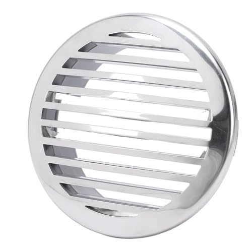 4PCS 4in Boats Airflow Vent Cover, 316 Stainless Steel ABS High Polished Grill Airflow Vent Cover, Marine Parts Air Outlet Cover for Yachts RVs