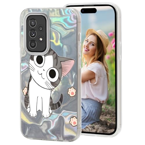 WOKEZ Samsung Galaxy A53 5G Fodral med kattunge-mönster