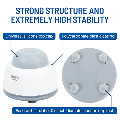 Vortex Mixer, Boyn Mini Scientific Lab Vortex Shaker, Touch Function 3000Rpm Speed 4.8Mm Orbital Diameter 4 Rubber Suction Cup Feet, Mix Centrifuge Test Tube Nail Polish Tattoo Ink Paints Eyelash Glue #TOP3
