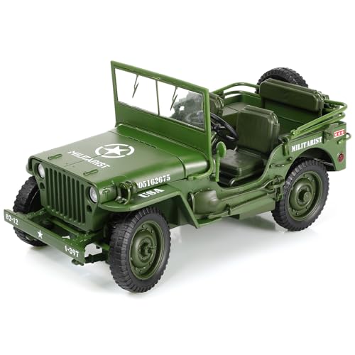 Modelo Willys MB Ejército de EE.UU. 1:18 Metal Fundido
