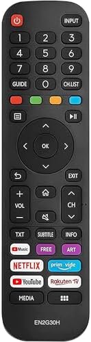 Ersatz-Fernbedienung EN2X27HS Für Hisense TV - Kompatibel Mit Vielen Modellen (H65N5300, H55EA6000, H40M3300 U.v.m.)