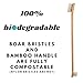 Pet Toothbrush – Bamboo & Boar Bristle | Natural, Biodegradable, Zero-Waste | 6-Pack for Dogs & Cats - Plastic-Free