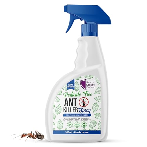 Ant Killer Spray 500ml - Effective Polymer, Fast-Acting, Long-Lasting Protection, Indoor & Outdoor Safe, Eliminates All Ant Types