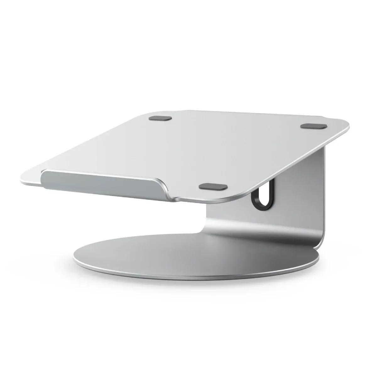 ALOGIC Elite 360 Laptop Stand | 360-Grad-Drehbasis für einfache Ausrichtung | rutschfestes Silikonpad | einstellbares Design für 11 bis 17 Zoll | Silver