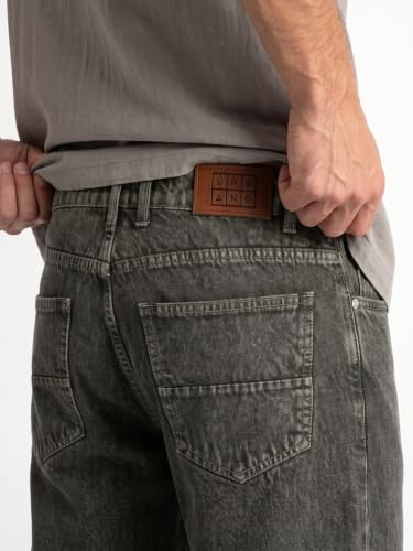 Image of Urbano Fashion Men's Relaxed Fit Washed Denim Jeans Non-Stretchable