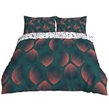 YZQGLHP Estilo Minimalista Moderno Funda Nórdica Reversible Extra Grande 220x240 cm - para Cama de 135/150 cm - Juego con 2 Fundas de Almohada Estándar 45x75 cm - Microfibra Hoja Degradada