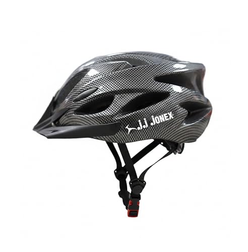 Image of JJ Jonex Adjustable Cycling & Skating Helmet with Detachable Visor | Light Weight | Adjustable Strap with Comfortable Chin Padding | Blue | Medium Size | (Black, Medium)