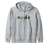 Node.js Logo - Node JS - Nodejs Programmer Software Engineer Zip Hoodie