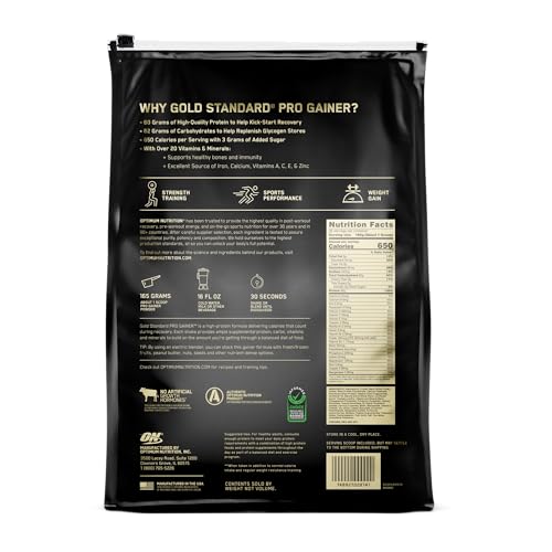 Image of Optimum Nutrition Gold Standard Pro Gainer Protein, Vanilla Custard, 10 LB