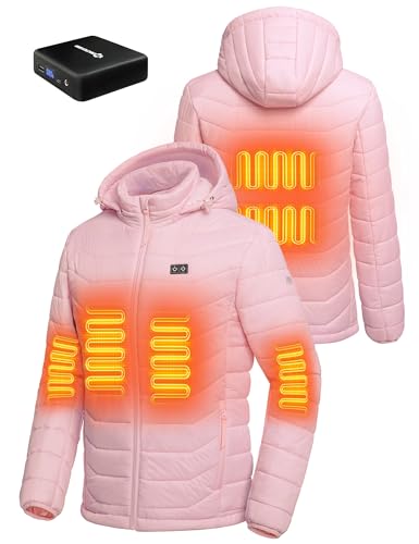 ANTARCTICA GEAR Heated Jacket, Lightweight Heating Jackets with 12V/5A Power Bank, 6 Areas Winter Coat for Men and Women2