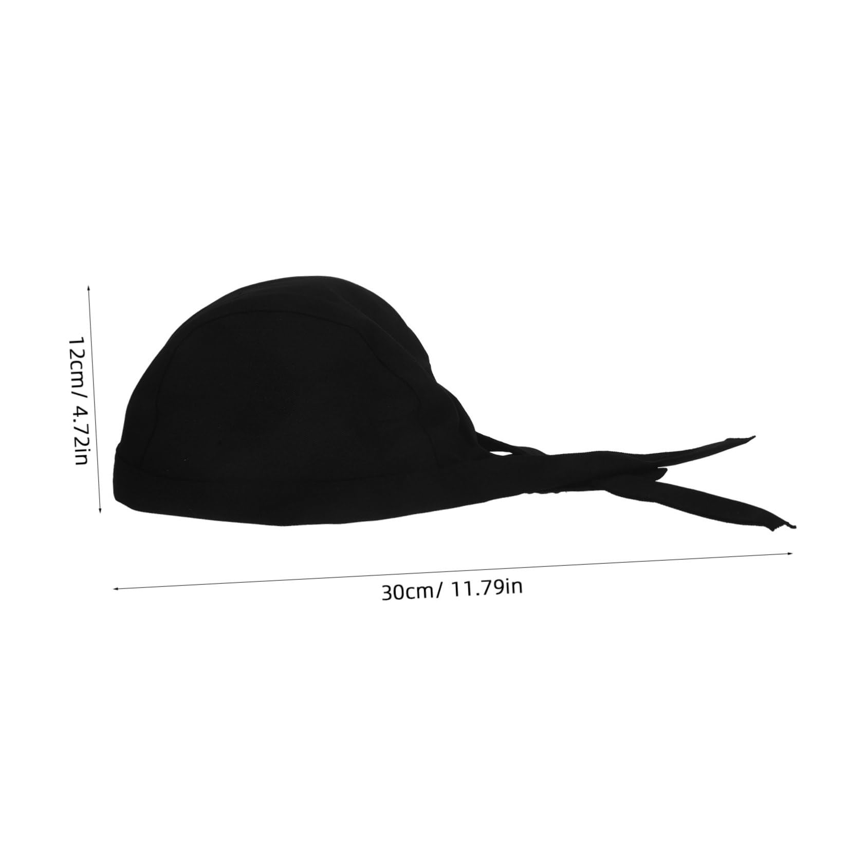 Homoyoyo 6 Gorros de Chef Negros para Cocina y Restaurante, de Algodón Cómodo Que Protege del Aceite, Diseño Clásico y Sencillo para Cocineros y Personal de Servicio