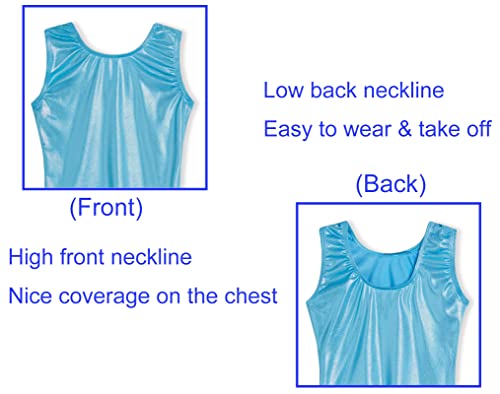 Image of Domusgo Gymnastics Leotards for Girls Sparkly One Piece Biketard Size 1-10Y