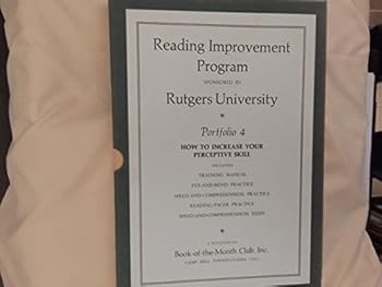 Paperback Reading Improvement Program, Portfolio 4: How to Increase Your Perceptive Skill Book