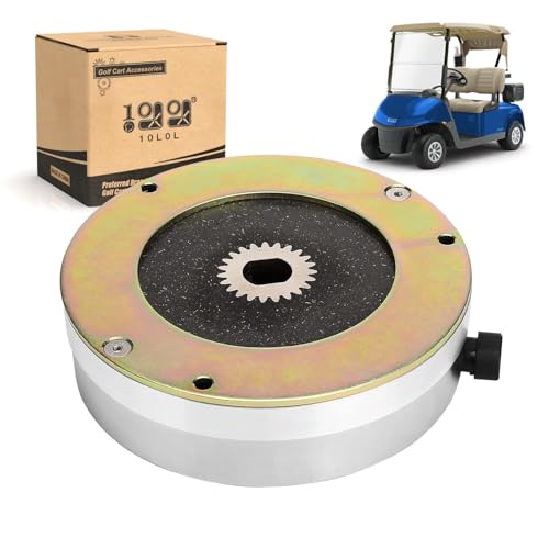10L0L Golf Cart Motor Brake for EZGO RXV 2008-2011 48V OEM 610065 605867 Danaher Speed Controller Compatible Poured Composite Coil Aluminum Pad Spacer 30-60 Min Mounting Bolts Not Included