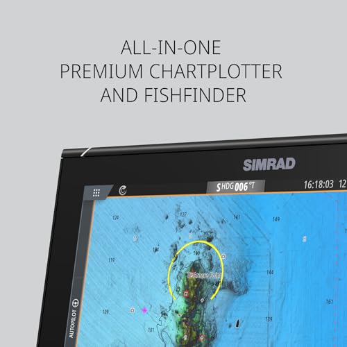 Image of Simrad NSS Evo3S 9 inch, 12 inch and 16 inch Multifunction Fish Finder Chartplotter with Preloaded C-MAP US Enhanced Charts