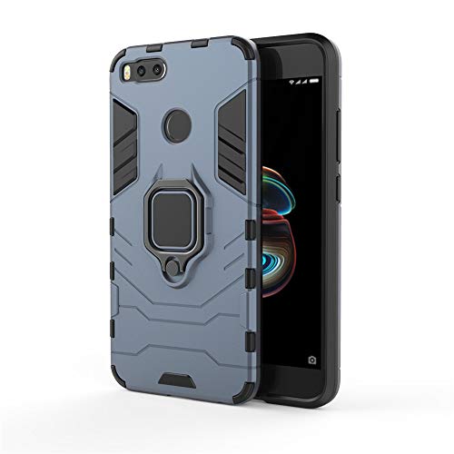 Xiaomi Mi 5X / Mi A1 Funda, CHcase 2in1 Armadura Combinación A Prueba de Choques Heavy Duty Escudo Cáscara PC + TPU con Soporte Magnetic Car Mount Case Cover para Xiaomi Mi 5X / Mi A1 -Black Plus Gray