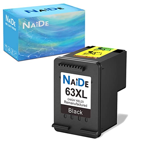 Creative Product NAIDE Remanufactured Ink Cartridge Replacement for HP 63XL to use with Deskjet 1112 3632 3630 3637 2132 2130 Envy 4520 4512 4511 4510 Officejet 3830 4650 4652 4655 5258 5264 Printer (1 Black) 60% Off Discount NAIDE Remanufactured Ink Cartridge Replacement for HP 63XL to use with Deskjet 1112 3632 3630 3637 2132 2130 Envy 4520 4512 4511 4510 Officejet 3830 4650 4652 4655 5258 5264 Printer (1 Black)