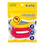 2 Braccialetti Alla Citronella Antizanzare Giallo E Rosso