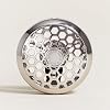 MAISON BERGER Luxury Car Air Freshener Bundle Honeycomb Chrome Vent Clip Diffuser + 2 Ocean Breeze Ceramic Pods (4-6 Week Scent), French-Made Refillable System, Adjustable Fragrance