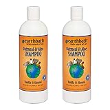Earthbath Oatmeal & Aloe Pet Shampoo, Vanilla & Almond, 16oz – Dog Shampoo for Allergies & Itching, Dry Skin – Made in USA (Pack of 2)