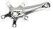 ORIGIN8 Alloy Crank Arm Set (110 BCD), 160mm, Silver