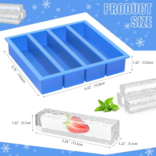 Moldes de Hielo de Silicona Set 2 Azul miniatura 6