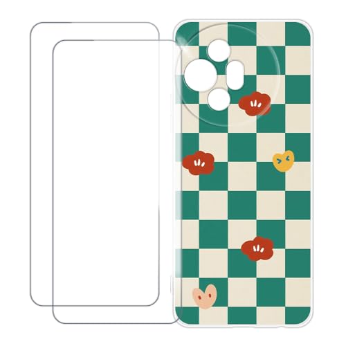 UOGNADGD TCL 50 XL 5G �Ƃ̌݊������� �J�X�^���J���t���P�[�X�{�����K���X�ی�t�B����2���t�� ? �Ռ��z�������h�~ (�΂̊i�q��)