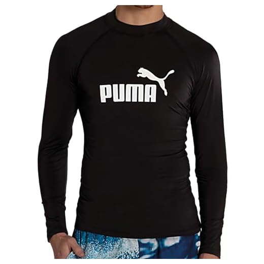 PUMA Camiseta Térmica Proteção Solar UV50+ Segunda Pele Lisa Masculina Adulto, Preto, G