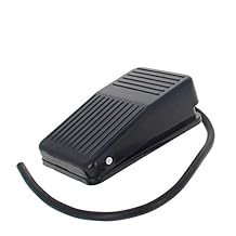 Fielect TFS-1Plastic الطاقة الكهربائية دواسة القدم التبديل الألومنيوم لحظة SPDT NO NC 250 V 10 A أسود 0.1 متر 1 قطعة