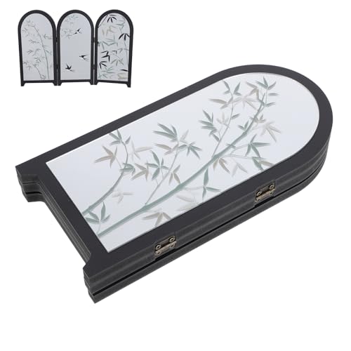 Mini paravent décoratif pliable chinois : objet design acrylique cristal - 2