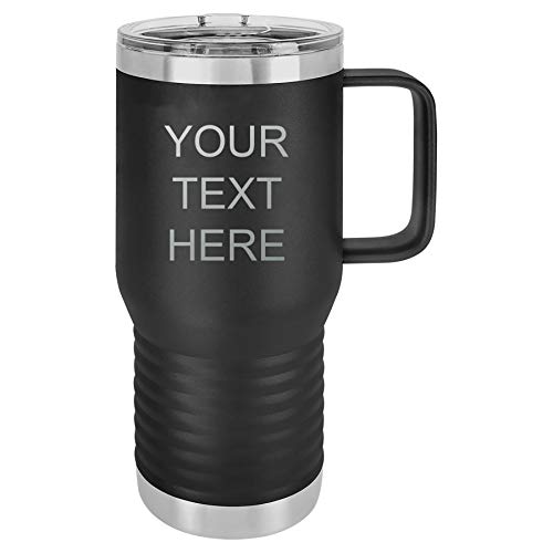 Personalized insulated 20-ounce stainless steel travel tumbler