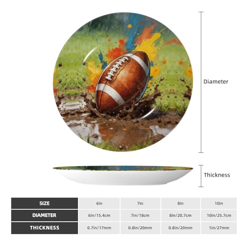 Plato decorativo Charge de porcelana bone china 8 pulgadas miniatura 2