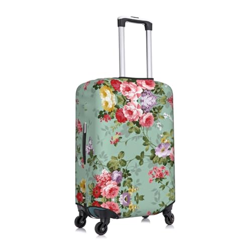 Flower (2) Print Luggage Suitcase Cover Protector Luggage Washable Covers With Concealed Zipper3