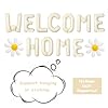 Beige Welcome Home Letters Balloons Banner home Sweet Home Balloons Real Estate For House Warming Party Decorations/Housewarming Party Decor/Welcome Home Baby decorations/Family Reunion Decorations #2