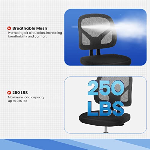 Computer Ergonomic Chair, Heavy Duty Metal Base Desk Chairs, Executive Adjustable Swivel Rolling Chair With Arms Lumbar Support Task Home Office Chair For Women, Men (Black, Set Of 2) #TOP4