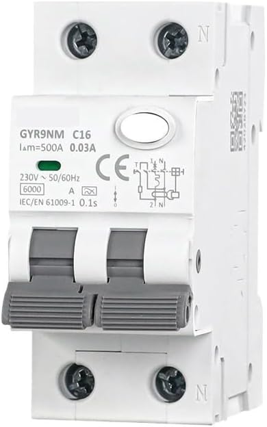 GYR9NM Type A RCBO 2P 4P Magnetic Residual Current Circuit Breaker with Over Current Protection 10A 16A 25A 32A 40A 30mA(2P 40A 30mA)