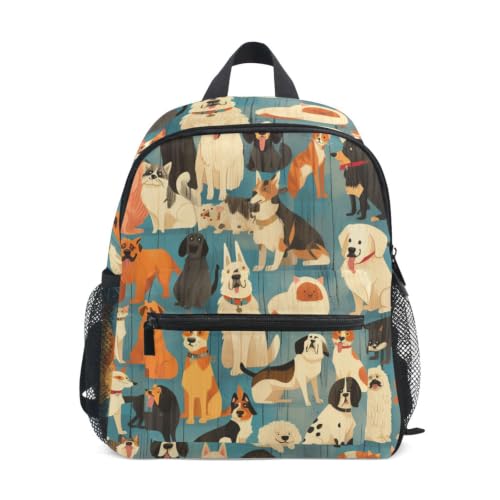 Sac à dos tout-petits anti-glissement chiens mignons avec sifflet