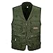 TeamWorld Hommes Respirant Gilets De Plein air, Homme Gilet Multi-Poches sans Manche Veste Durable pour Camping Pêche Chasse Photographie