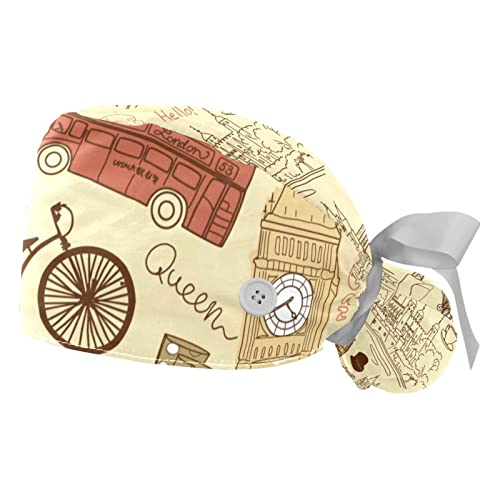 Casquette de travail respirante JDEZ style gribouillis pour cuisine et atelier