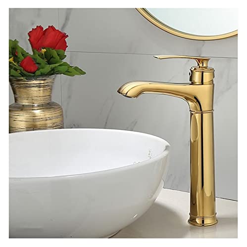 Robinet de lavabo doré compact pour éliminer les éclaboussures - 3