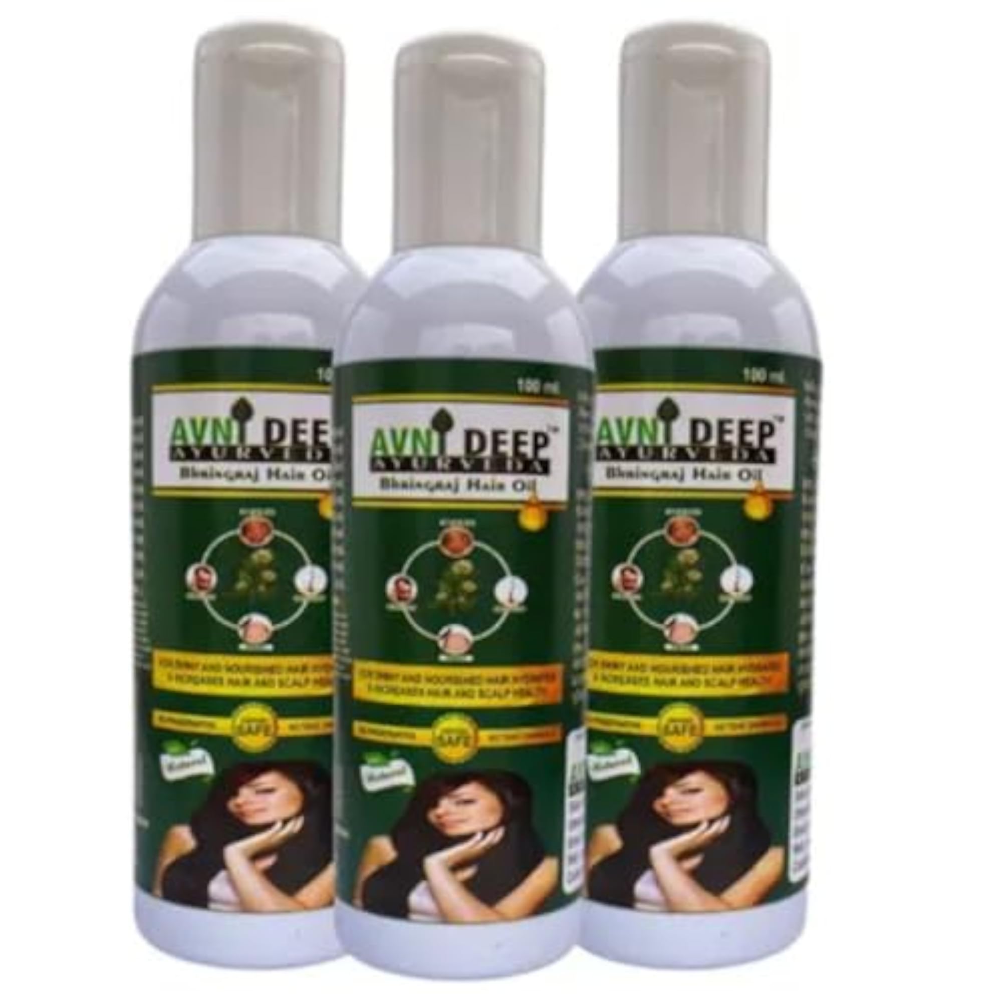 Natural Herbal Formula Deep Scalp Nourishment Bhringraj Hair Oil