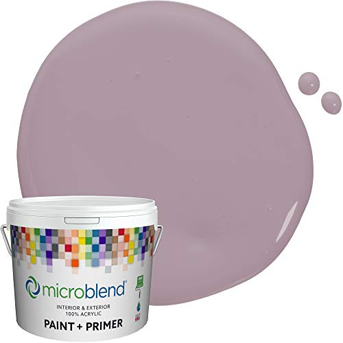 Exclusive Microblend Interior Paint and Primer - Lavender/Purple Plume, Gloss Sheen, 2 Gallon, Premium Quality, High Hide, Low VOC, Washable, Microblend Violets Family Hottest Sales Microblend Interior Paint and Primer - Lavender/Purple Plume, Gloss Sheen, 2 Gallon, Premium Quality, High Hide, Low VOC, Washable, Microblend Violets Family