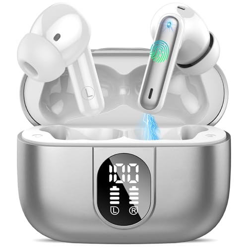 Csasan Ai Translation Earbuds Real Time, Translator Earbuds with 6 Translation Modes/164 Languages,No Subscription Required Translatior Headphones,48H Audifonos Traductores Inglés Español, Grey