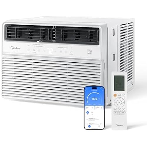 Midea 14,000 BTU Smart Inverter 115V Window Air Conditioner, 700 Sq Ft